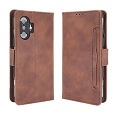 Funda de Cuero Cartera con Soporte Carcasa BY3 para Xiaomi Redmi K40 Gaming 5G Marron