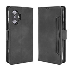 Funda de Cuero Cartera con Soporte Carcasa BY3 para Xiaomi Redmi K40 Gaming 5G Negro