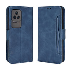 Funda de Cuero Cartera con Soporte Carcasa BY3 para Xiaomi Redmi K50 5G Azul