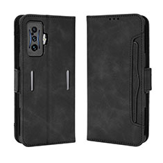 Funda de Cuero Cartera con Soporte Carcasa BY3 para Xiaomi Redmi K50 Gaming 5G Negro