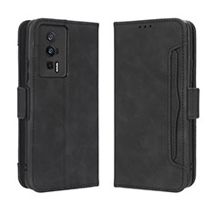 Funda de Cuero Cartera con Soporte Carcasa BY3 para Xiaomi Redmi K60 Pro 5G Negro