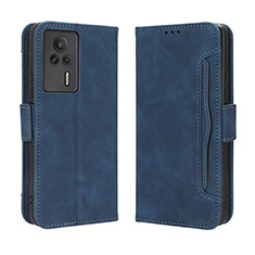 Funda de Cuero Cartera con Soporte Carcasa BY3 para Xiaomi Redmi K60E 5G Azul