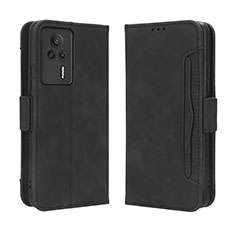 Funda de Cuero Cartera con Soporte Carcasa BY3 para Xiaomi Redmi K60E 5G Negro