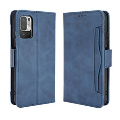 Funda de Cuero Cartera con Soporte Carcasa BY3 para Xiaomi Redmi Note 10T 5G Azul