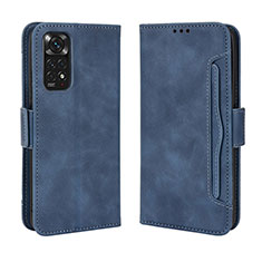 Funda de Cuero Cartera con Soporte Carcasa BY3 para Xiaomi Redmi Note 11 4G (2022) Azul