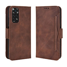 Funda de Cuero Cartera con Soporte Carcasa BY3 para Xiaomi Redmi Note 11 4G (2022) Marron