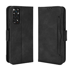 Funda de Cuero Cartera con Soporte Carcasa BY3 para Xiaomi Redmi Note 11 4G (2022) Negro