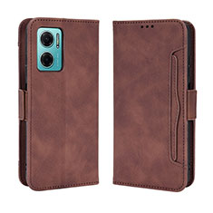 Funda de Cuero Cartera con Soporte Carcasa BY3 para Xiaomi Redmi Note 11E 5G Marron