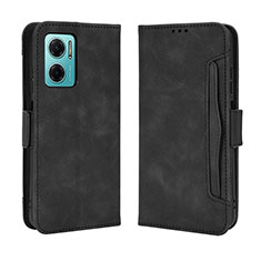 Funda de Cuero Cartera con Soporte Carcasa BY3 para Xiaomi Redmi Note 11E 5G Negro