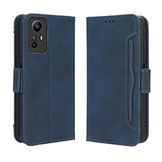 Funda de Cuero Cartera con Soporte Carcasa BY3 para Xiaomi Redmi Note 12S Azul