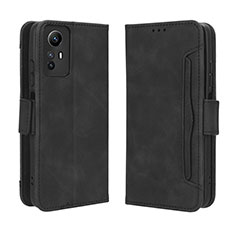 Funda de Cuero Cartera con Soporte Carcasa BY3 para Xiaomi Redmi Note 12S Negro