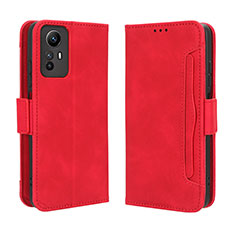 Funda de Cuero Cartera con Soporte Carcasa BY3 para Xiaomi Redmi Note 12S Rojo