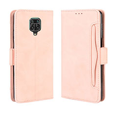 Funda de Cuero Cartera con Soporte Carcasa BY3 para Xiaomi Redmi Note 9S Rosa