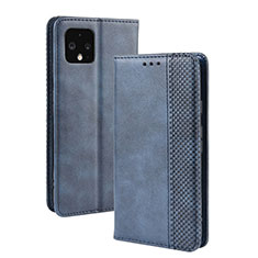 Funda de Cuero Cartera con Soporte Carcasa BY4 para Google Pixel 4 XL Azul