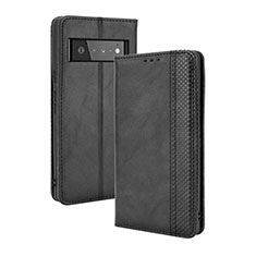 Funda de Cuero Cartera con Soporte Carcasa BY4 para Google Pixel 6 Pro 5G Negro