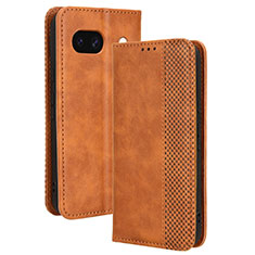 Funda de Cuero Cartera con Soporte Carcasa BY4 para Google Pixel 8a 5G Marron