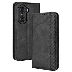 Funda de Cuero Cartera con Soporte Carcasa BY4 para Huawei Honor 60 5G Negro