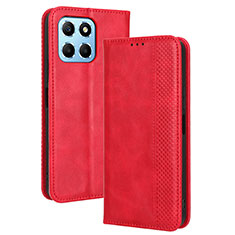 Funda de Cuero Cartera con Soporte Carcasa BY4 para Huawei Honor 70 Lite 5G Rojo