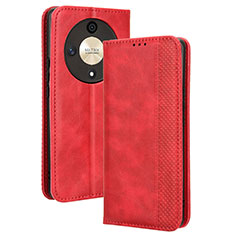 Funda de Cuero Cartera con Soporte Carcasa BY4 para Huawei Honor Magic6 Lite 5G Rojo