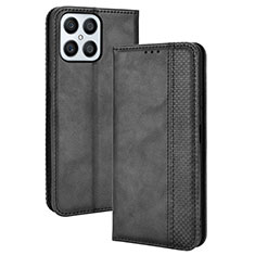 Funda de Cuero Cartera con Soporte Carcasa BY4 para Huawei Honor X8 4G Negro