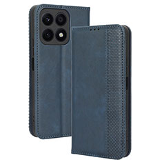 Funda de Cuero Cartera con Soporte Carcasa BY4 para Huawei Honor X8a 4G Azul