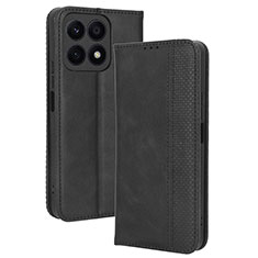 Funda de Cuero Cartera con Soporte Carcasa BY4 para Huawei Honor X8a 4G Negro