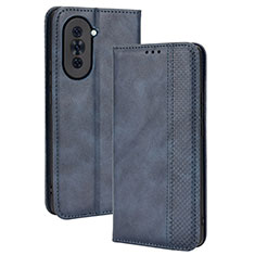 Funda de Cuero Cartera con Soporte Carcasa BY4 para Huawei Nova 10 Pro Azul