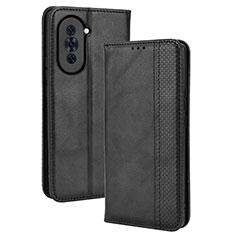 Funda de Cuero Cartera con Soporte Carcasa BY4 para Huawei Nova 10 Pro Negro