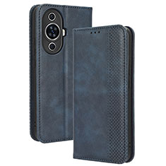 Funda de Cuero Cartera con Soporte Carcasa BY4 para Huawei Nova 11 Pro Azul