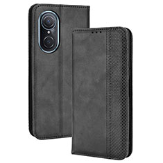 Funda de Cuero Cartera con Soporte Carcasa BY4 para Huawei Nova 9 SE Negro