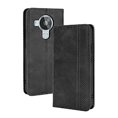 Funda de Cuero Cartera con Soporte Carcasa BY4 para Nokia 7.3 Negro