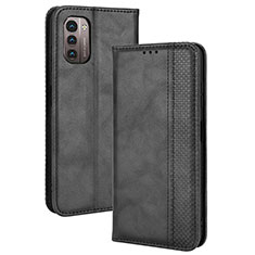 Funda de Cuero Cartera con Soporte Carcasa BY4 para Nokia G11 Negro