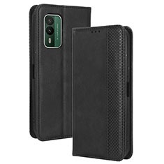 Funda de Cuero Cartera con Soporte Carcasa BY4 para Nokia XR21 Negro