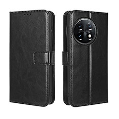 Funda de Cuero Cartera con Soporte Carcasa BY4 para OnePlus Ace 2 Pro 5G Negro