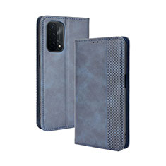 Funda de Cuero Cartera con Soporte Carcasa BY4 para OnePlus Nord N200 5G Azul