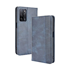 Funda de Cuero Cartera con Soporte Carcasa BY4 para Oppo A53s 5G Azul