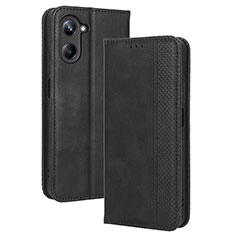 Funda de Cuero Cartera con Soporte Carcasa BY4 para Realme 10 4G Negro