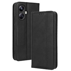 Funda de Cuero Cartera con Soporte Carcasa BY4 para Realme 10 Pro+ Plus 5G Negro