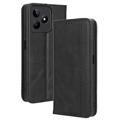 Funda de Cuero Cartera con Soporte Carcasa BY4 para Realme C51 Negro