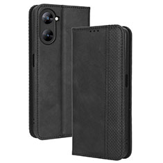 Funda de Cuero Cartera con Soporte Carcasa BY4 para Realme Q5x 5G Negro