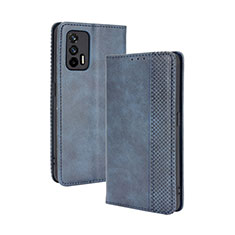 Funda de Cuero Cartera con Soporte Carcasa BY4 para Realme X7 Max 5G Azul