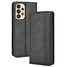 Funda de Cuero Cartera con Soporte Carcasa BY4 para Samsung Galaxy A23 5G Negro