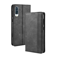 Funda de Cuero Cartera con Soporte Carcasa BY4 para Samsung Galaxy A30S Negro