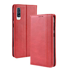 Funda de Cuero Cartera con Soporte Carcasa BY4 para Samsung Galaxy A30S Rojo