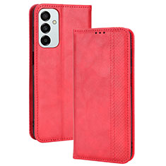 Funda de Cuero Cartera con Soporte Carcasa BY4 para Samsung Galaxy M23 5G Rojo