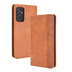 Funda de Cuero Cartera con Soporte Carcasa BY4 para Samsung Galaxy M34 5G Marron