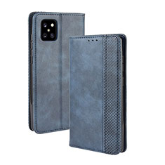 Funda de Cuero Cartera con Soporte Carcasa BY4 para Samsung Galaxy M60s Azul