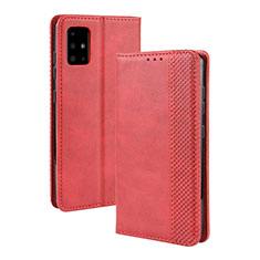 Funda de Cuero Cartera con Soporte Carcasa BY4 para Samsung Galaxy S20 Plus Rojo