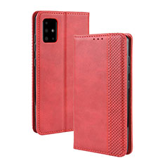 Funda de Cuero Cartera con Soporte Carcasa BY4 para Samsung Galaxy S20 Ultra 5G Rojo