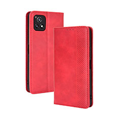 Funda de Cuero Cartera con Soporte Carcasa BY4 para Vivo iQOO U3 5G Rojo